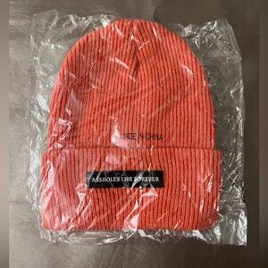 Assholes Live Forever Orange Beanie